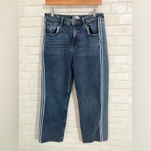 SO brand wide-leg, high-rise jeans with a stripe Size 13 #3026